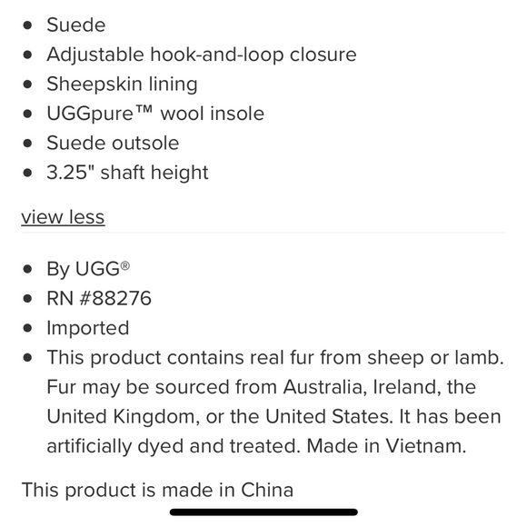 Original Baby UGG Sheepskin Booties NEW - Picture 6 of 8